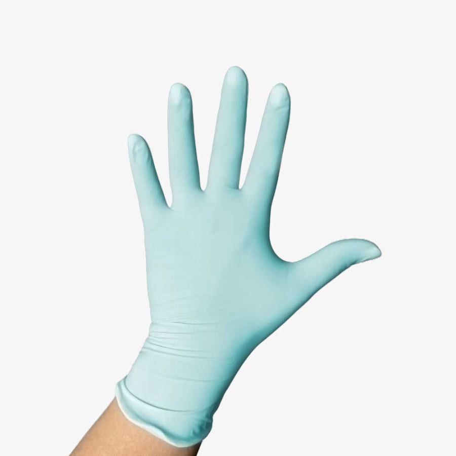 Light Blue Latex Gloves Box 100 Multiple Configuration Options Exam Use