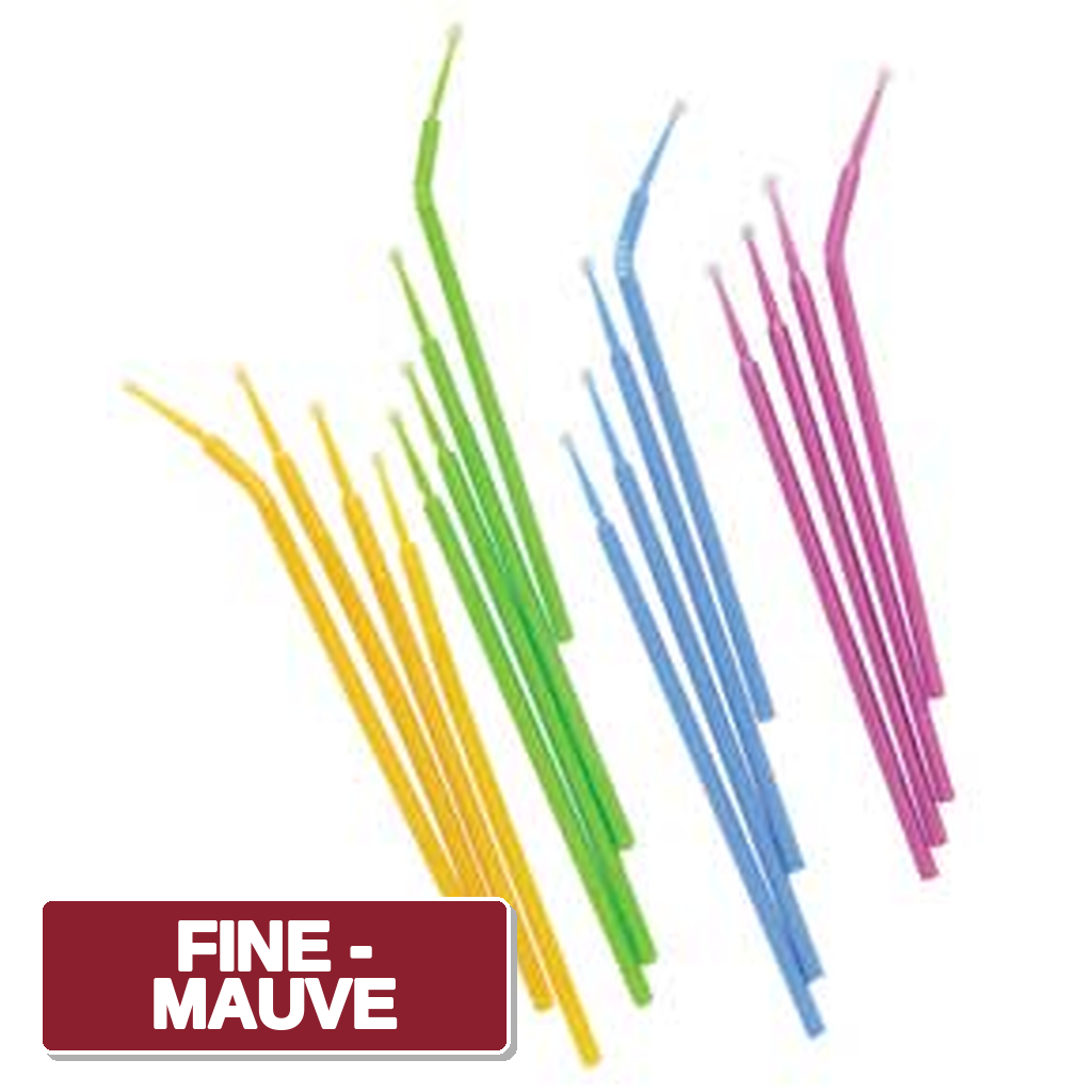 Microapplicators w/ Bendable Neck Non-Absorbent Non-Linting Fiber Tips 100/Pk