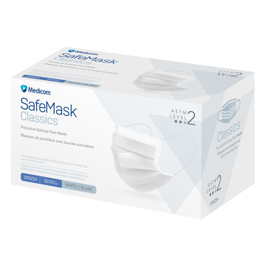 50/150/250 PCS ASTM Level 2 3-Ply Disposable Face Masks Earloop BFE PFE 98% Soft