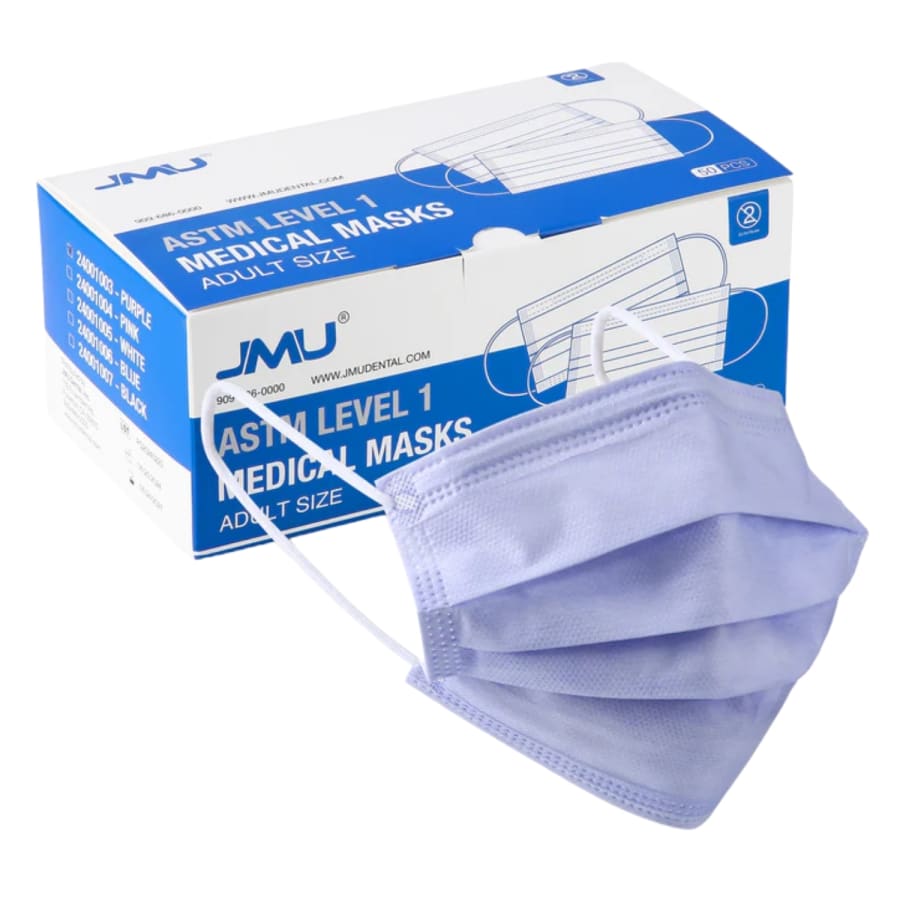 50/150/250 PCS ASTM Level 1 3-Ply Disposable Face Masks Earloop BFE PFE 95%
