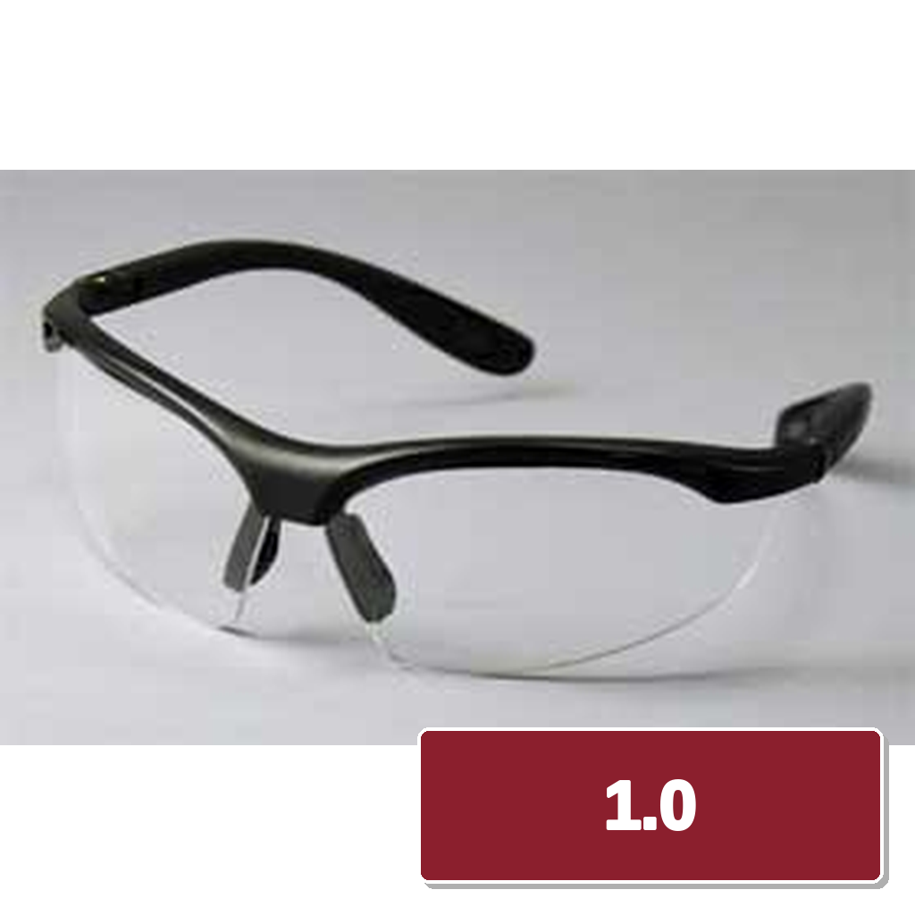 Safety Reading Glasses Bifocal Polycarbonate Lens Nylon Frame w/ Neoprene Sleeve