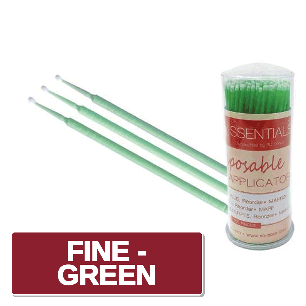 Micro Brush Applicators w/ Non-Linting Non-Absorbent Fiber Tips 400Pk Dental Use