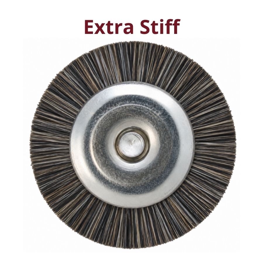 144/Pk Straight HP Mounted Bristle Brushes #11 Standard Extra Stiff Polishing