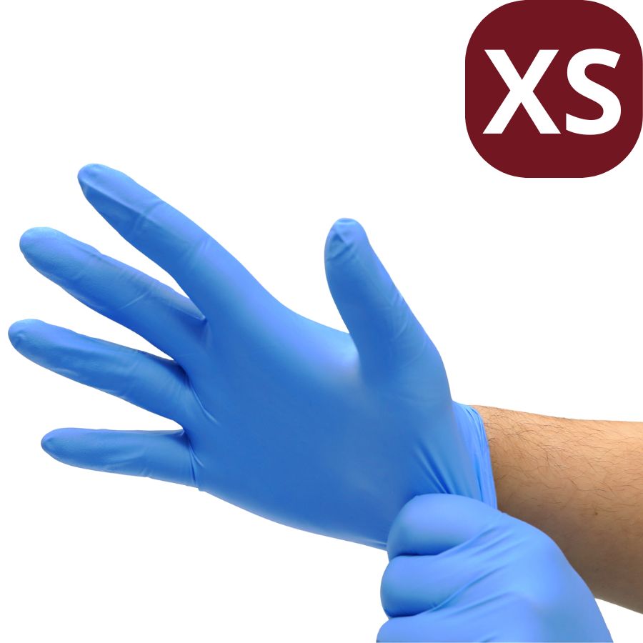 Up to 2000 Blue Nitrile Exam Gloves XS/S/M/L/XL Powder-Free Non-Sterile Medical