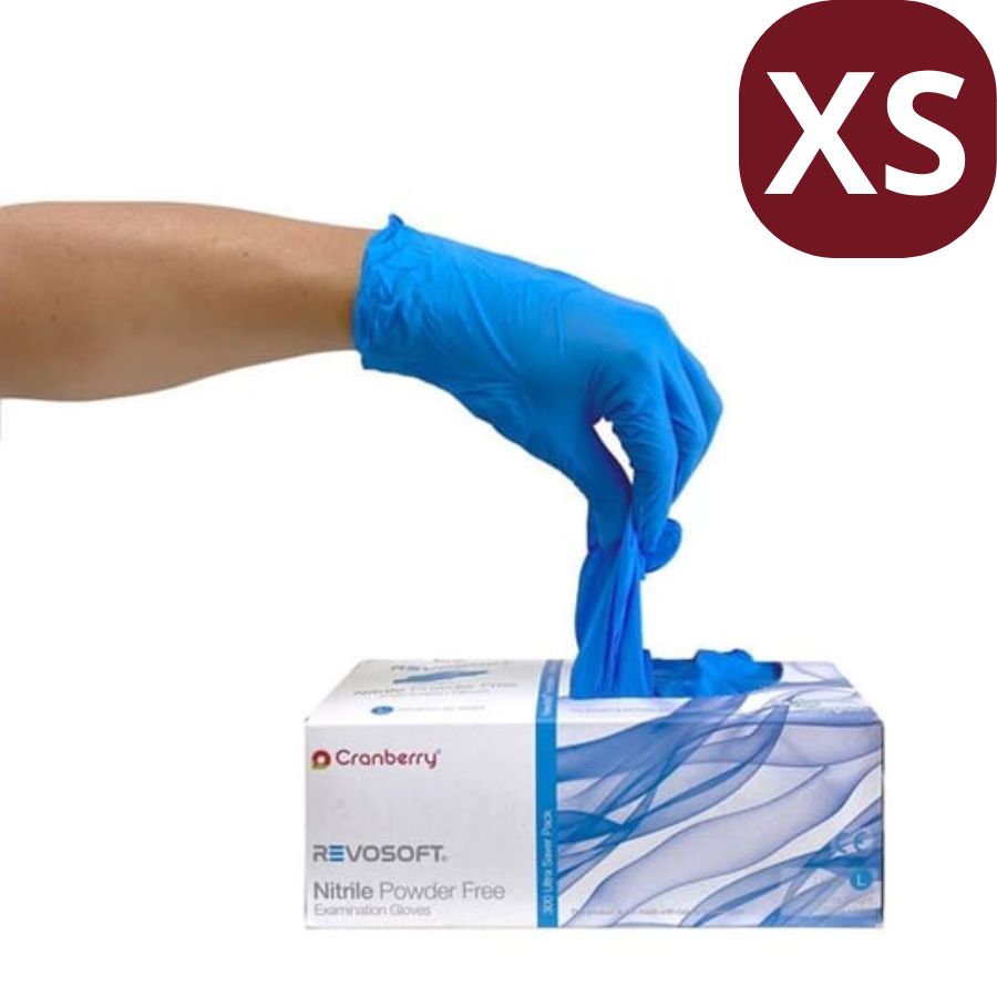 300 Blue Nitrile Medical Exam Gloves XS/S/M/L Textured Latex-Free Powder-Free
