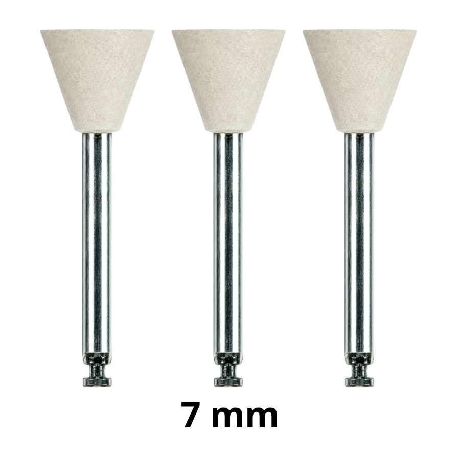 5/6/Pk Composite RA Polisher Cups Diamond-Impregnated 7/10 mm High Gloss Finish