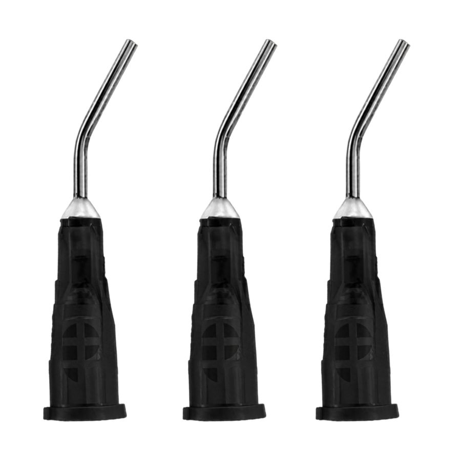 100/500/Pk Pre-Bent Applicator Tips 20ga Disposable Dispensing Resin Sealant