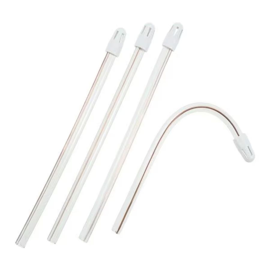 2000Pk Comfort Plus Dental Saliva Ejectors Wire Reinforced Clear White Tip Tube