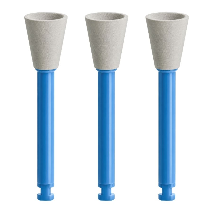 20/25/Pk Polisher Cups RA Latch-Type Single-Use Non-Metal Core 1-Step Finishing