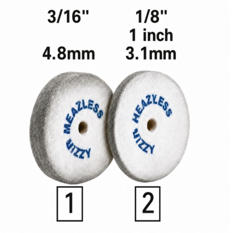 50/Pk Abrasive Wheels White Gray Square Edge #1 #2 #4 #6 Finishing Polishing
