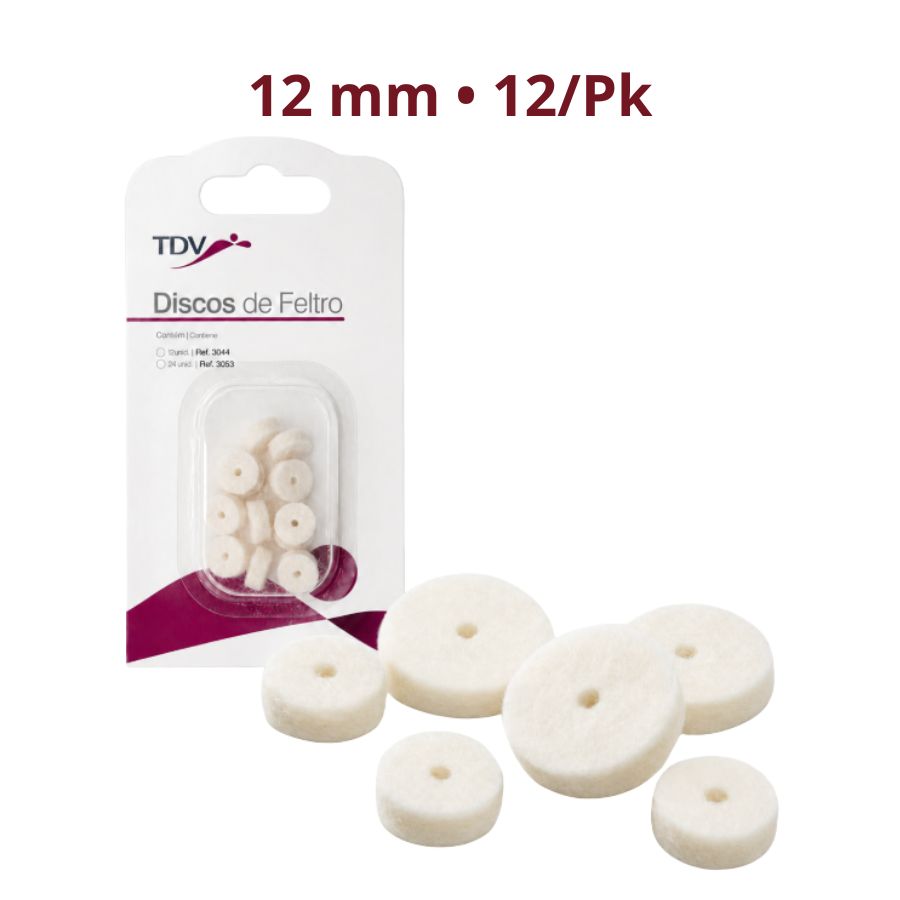 12/Pk 24/Pk Felt Wheels 12mm Diameter Polishing Buffing Abrasive Discs Finish