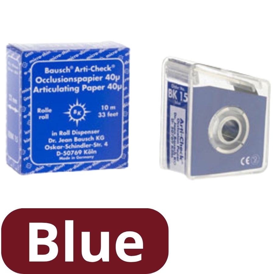 Bausch Dental Articulating Paper 40 Micron 22mm x 10m Roll Occlusal Bite Test