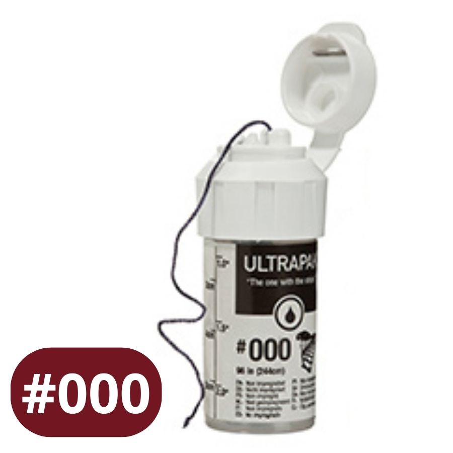 Ultrapak Dental Gingival Retraction Cord Packing #000/00/0/1/2/3 Cotton Plain