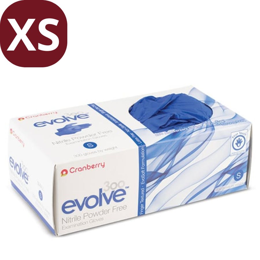 300 Royal Blue Nitrile Exam Gloves XS/S/M/L/XL Fingertip-Textured Ambidextrous