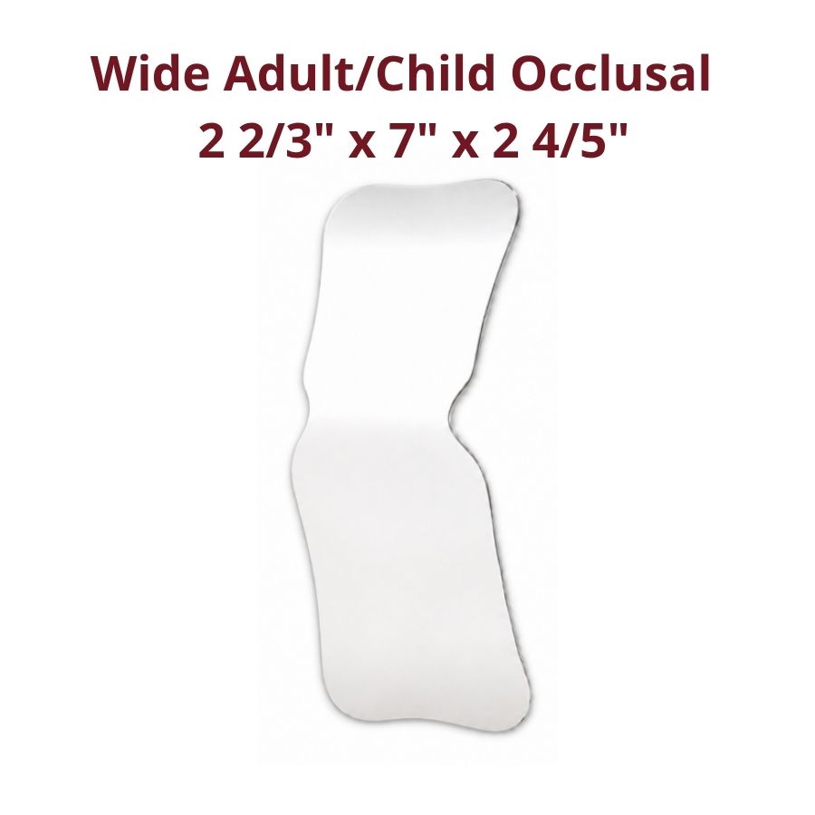 Intraoral Angled Photographic Mirrors Wide Narrow Occlusal Stainless Steel 1/Pk