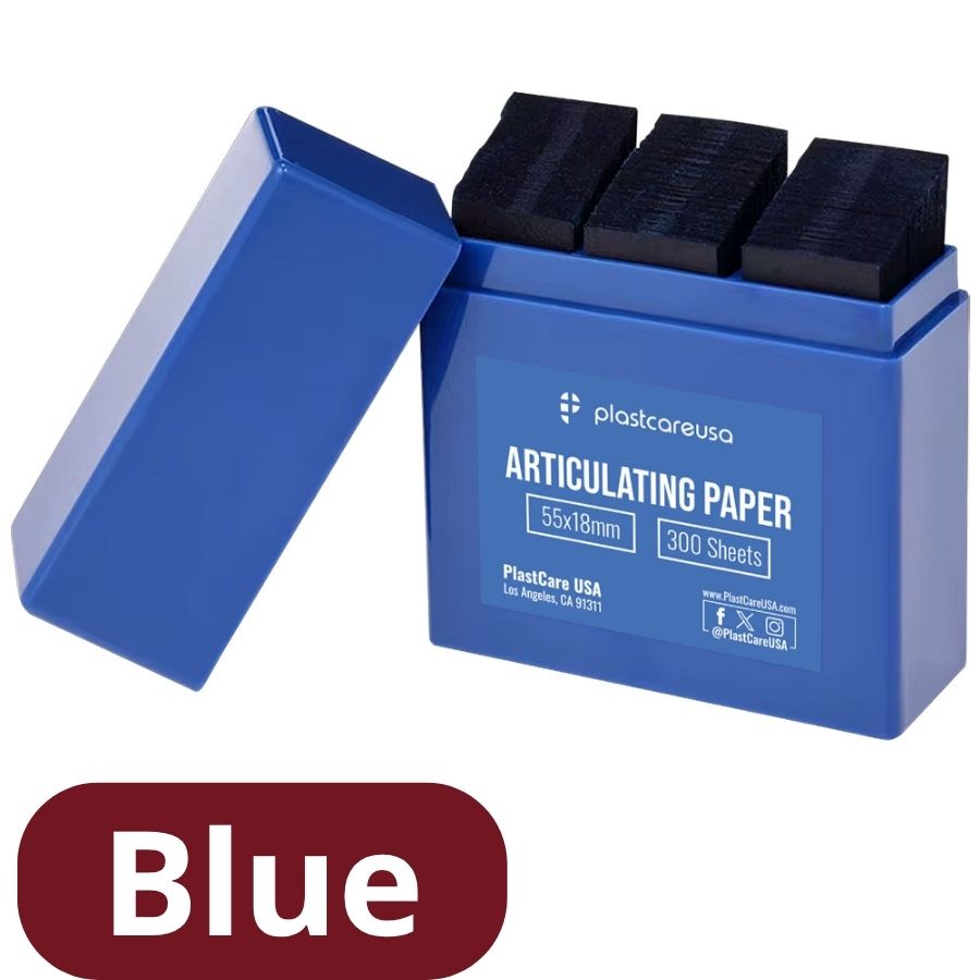 PlastCare USA Dental Articulating Paper Strips 100 Micron 55x18mm 300/Pk Bite