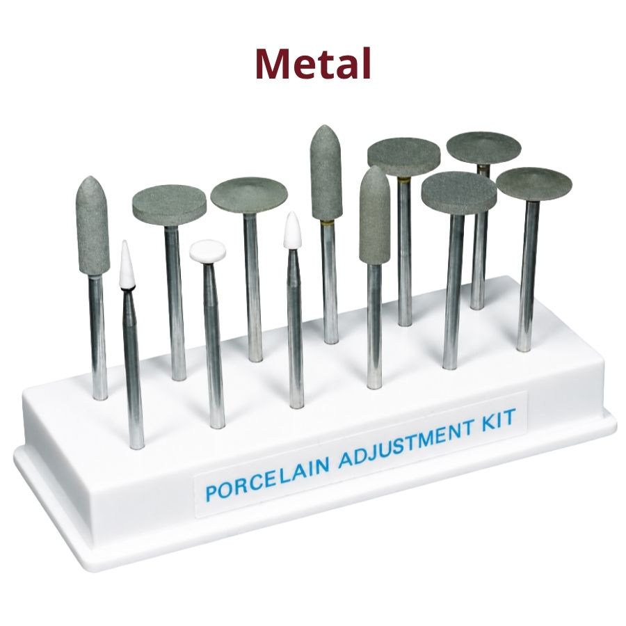 12/Pk HP Porcelain Adjustment Kit Dura-White Stones Ceramiste Points Polishing
