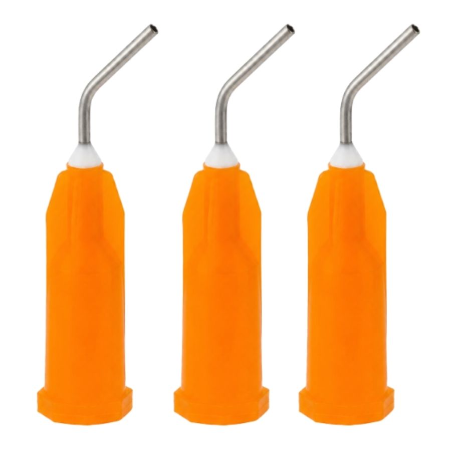 20/50/Pk Orange 20 Gauge Dispensing Applicator Tips Flowable Material Supply