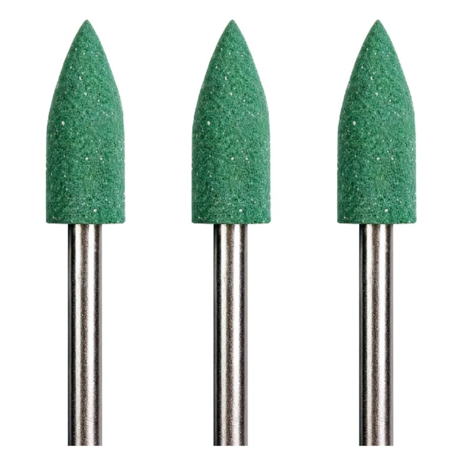 12/Pk FG Rubberized Points #138 Green Brown Fast Polishing Pre-Finishing Point