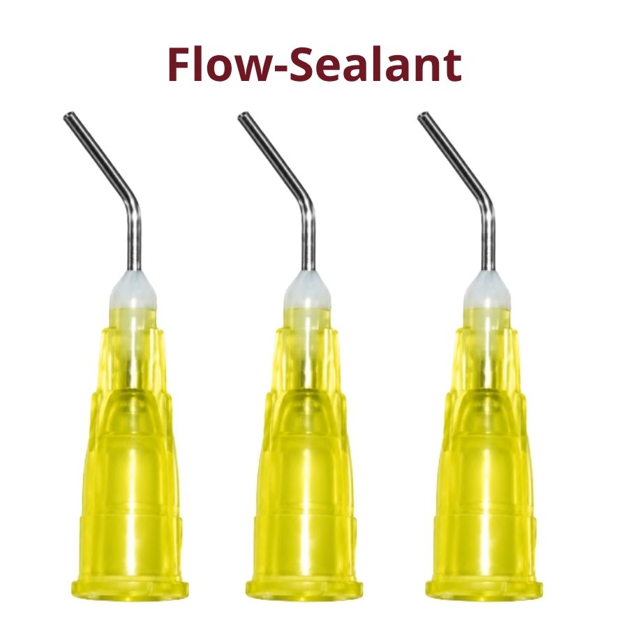 100/200/300/Pk Pre-Bent Blunt-End Dispensing Tips 20ga Flow Sealant Disposable