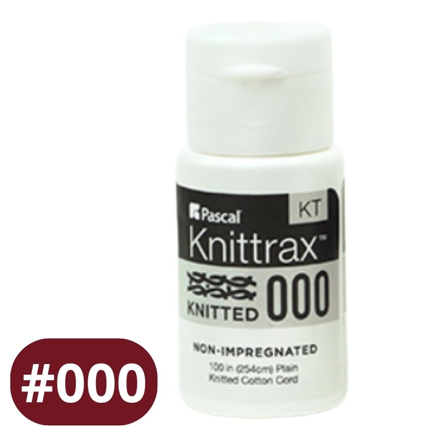 Knit-Trax Dental Gingival Retraction Cord Packing #000/00/0/1/2 Cotton Plain