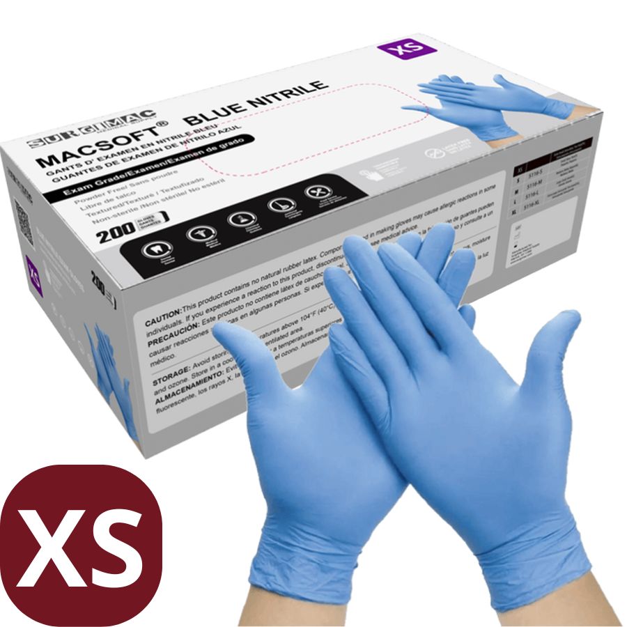 Up to 2000 Blue Nitrile Exam Gloves XS/S/M/L/XL Chemo Tested Medical Latex-Free