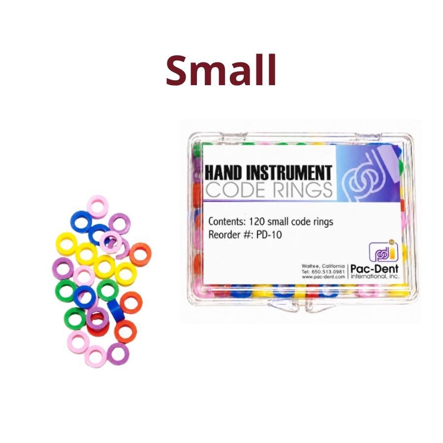 Silicone Instrument Code Rings Small/Large Assorted Color 120/Box Identification