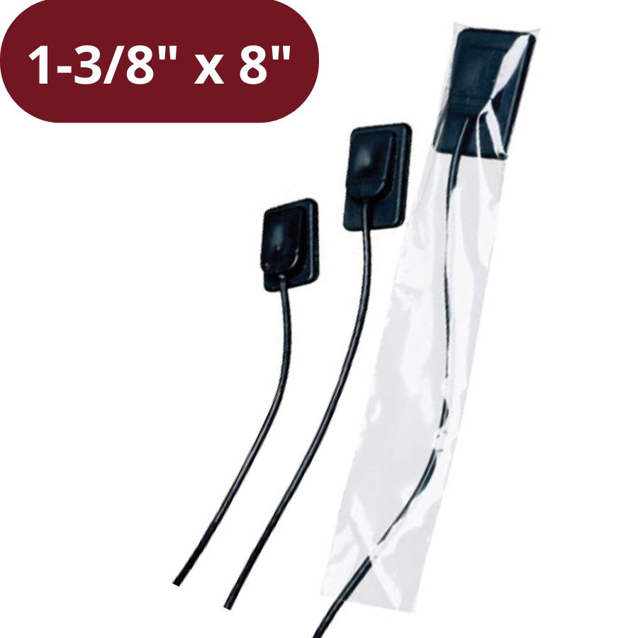 500Pcs X-Ray Sensor Sleeves Barrier Clear Plastic Sizes 1-3/8×8 1-5/8×8 2-1/2×10