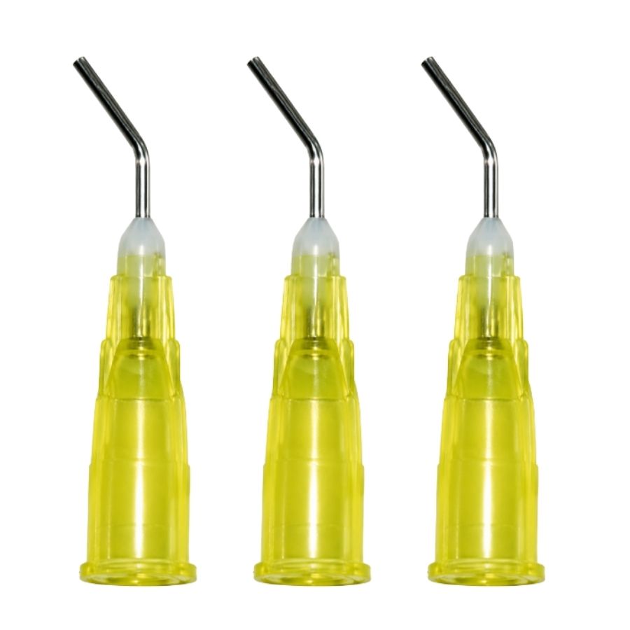 100/300/500/Pk Pre-Bent Applicator Tips 20ga Dispensing Resin Flowable Composite