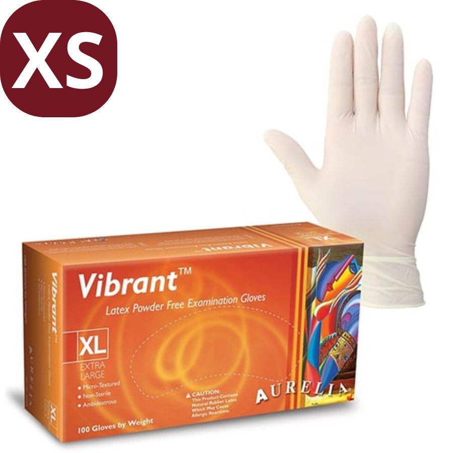Up to 1000 White Exam Latex Gloves XS/S/M/L/XL Micro-Textured Powder-Free Medic