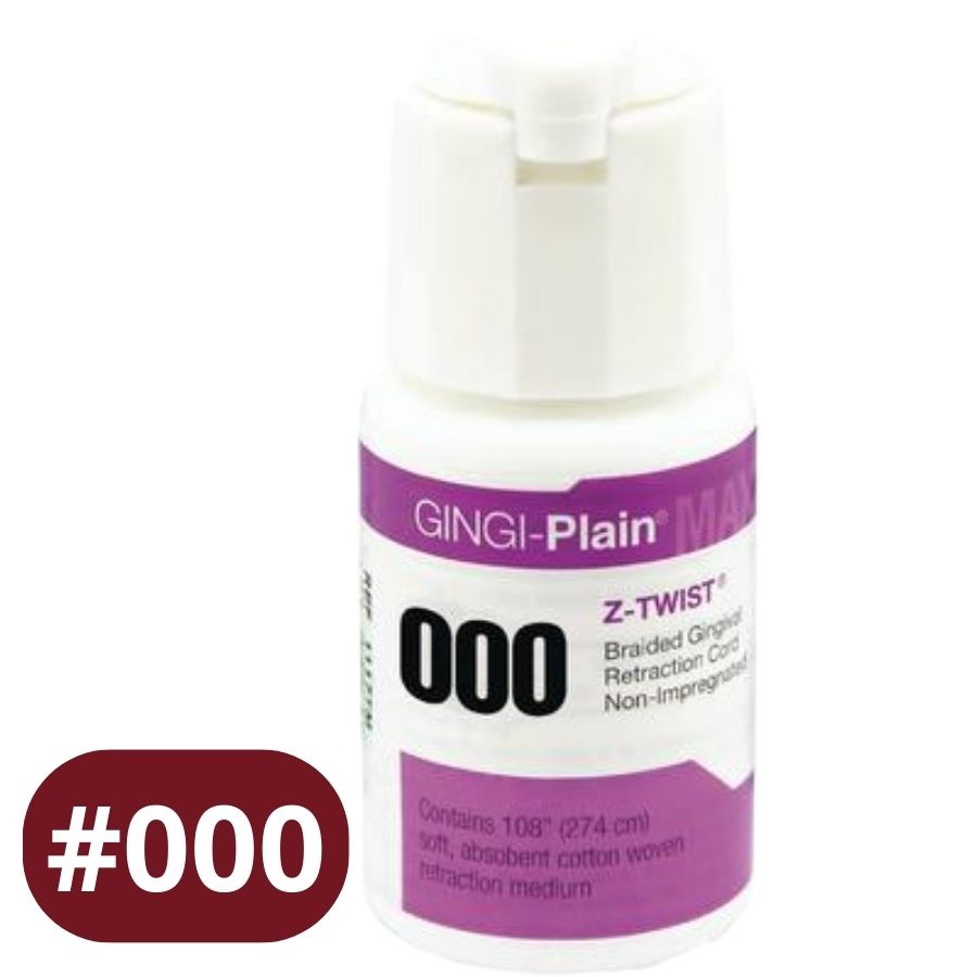 Gingi-Pak Dental Gingival Retraction Cord MAX Z-Twist Packing #000/00/1/2/3