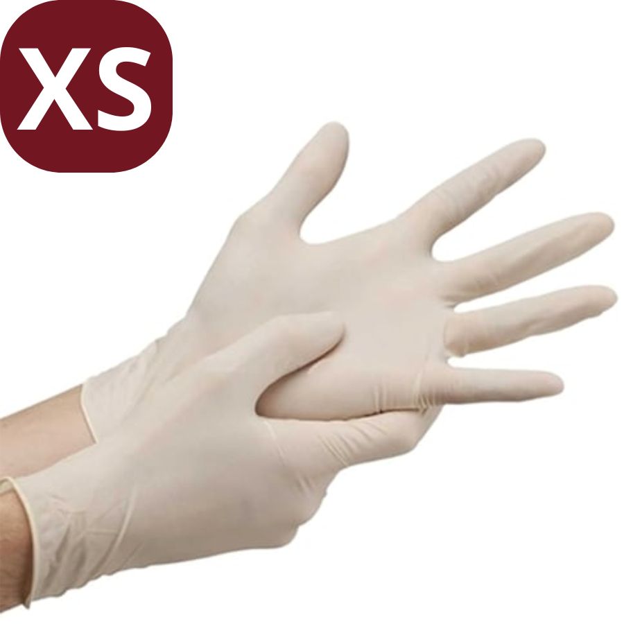 Up to 1000 Latex Exam Gloves XS/S/M/L Powder-Free Non-Sterile Color May Vary
