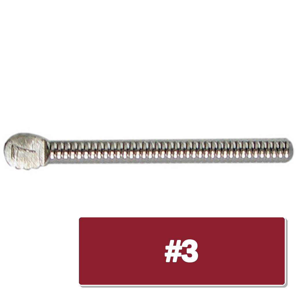 Dental Posts Stainless Steel Parallel-Sided Serrated Vented Up to 100/Pk Refills