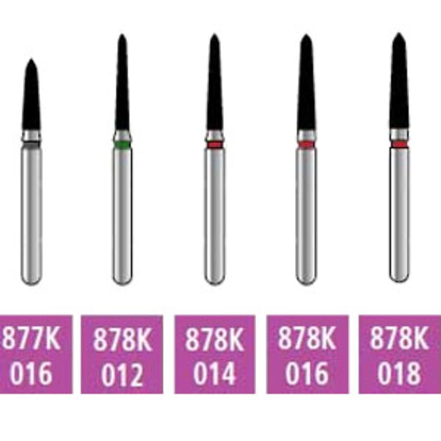Dental Diamond FG Burs 877K/878K High Speed Gingival Curettage Shape Single Use