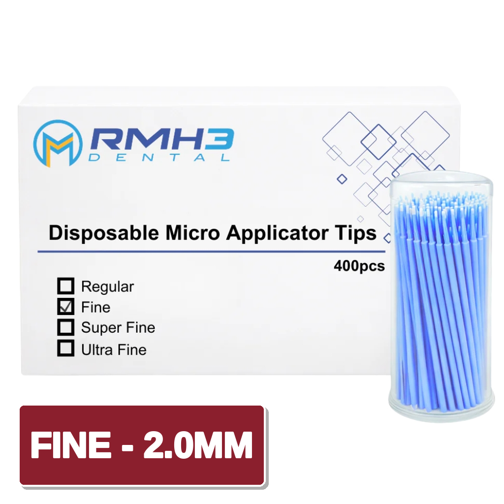 Disposable Micro Applicators w/ Non-Linting Microfiber Tips 400 Pk Dental Use