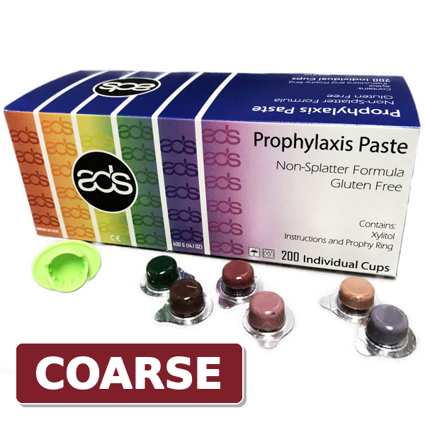 Prophy Paste Cups w/ 1.23% Fluoride Ion 200 Unit Dose Splatter-Free Dental Use