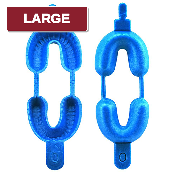 Disposable Foam Fluoride Trays Dual-Arch Pack of 100 for Dental Preventive Use