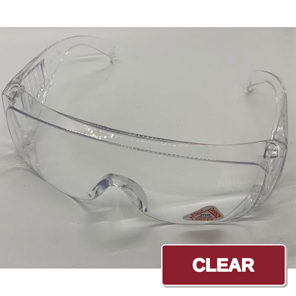 Safety Glasses Polycarbonate UV400 Anti-Fog w/ Fixed Leg Hard Coat Dental Use